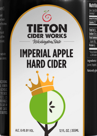 Tieton Imperial Hard Cider 12oz Can