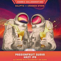 Ecliptic w/Crooked Stave Passionfruit Guava IPA 16oz Can