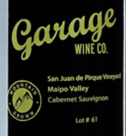 Garage Wine Co. Cab Sauv San Juan de Pirque 2017