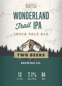 Two Beers Brewing Wonderland Trail 12oz Can
