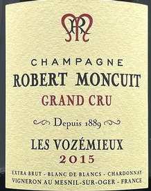 Champagne Robert Moncuit BdB Les Vozemieux 2015