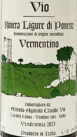 Azienda Claudio Vio Pigato Riviera Ligure di Ponente 2023