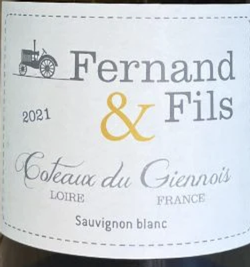 Fernand & Fils Coteaux Du Giennois Sauvignon Blanc 2021