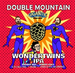 Double Mountain w/ Gigantic Wonder Twins 500mL Bottle