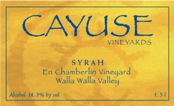 Cayuse En Chamberlin Syrah 2021