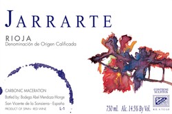 Abel Mendoza Rioja Jarrarte Maceracion Carbonica 2020