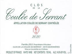 Nicolas Joly Clos de la Coulee de Serrant 2020