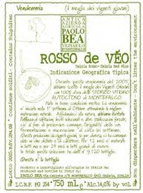 Paolo Bea Rosso de Veo Rosso 2016