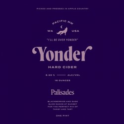 Yonder Palisades Blackberry Sage Cider 16oz Can