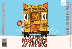 Fat Orange Cat Kool Kats Back of the Bus 16oz Can