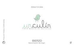 Jose Antonio Garcia Bierzo Unculin Tinto 2019