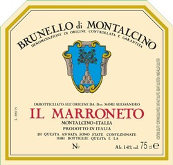 Il Marroneto Brunello di Montalcino 2019