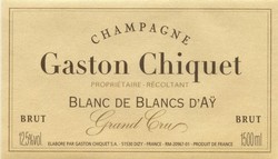 Gaston Chiquet Blanc de Blancs D'Ay Grand Cru (1.5 Liter Magnum) 2012
