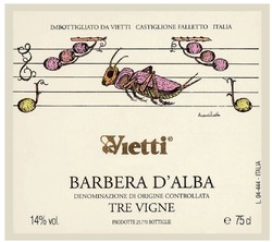 Vietti Barbera d'Alba Tre Vigne 2020