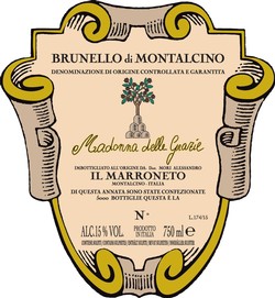 Il Marroneto Brunello Madonna delle Grazie 2018