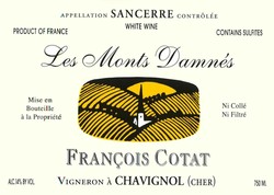 Francois Cotat Les Monts Damnes Sancerre 2022