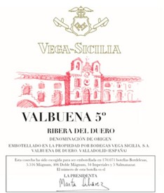 Bodegas Vega Sicilia Valbuena 5 2018
