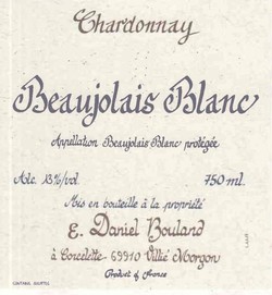 Daniel Bouland Beaujolais Blanc 2021