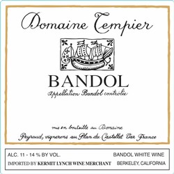 Domaine Tempier Bandol Blanc 2023