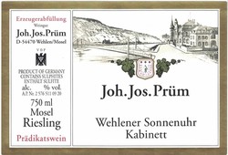 J.J. Prum Wehlener Sonnenuhr Riesling Kabinett 2021