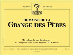 Domaine de la Grange des Peres d'Herault IGP Rouge 2021