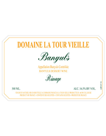 Domaine La Tour Vielle Banyuls Rimage (500mL) 2018
