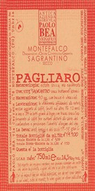 Paolo Bea Sagrantino Secco di Montefalco Vigneto Pagliaro 2018