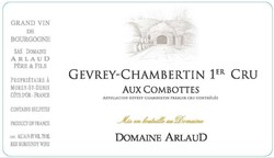 Domaine Arlaud Gevrey-Chambertin Aux Combottes Premier Cru 2020