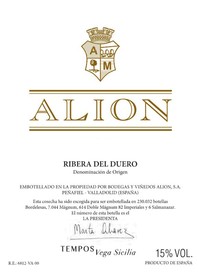 Vega Sicilia Alion 2020