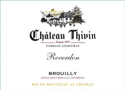 Chateau Thivin Brouilly Reverdon 2018