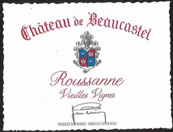 Chateau de Beaucastel Chateauneuf-du-Pape Vieilles Vignes Roussanne 2021